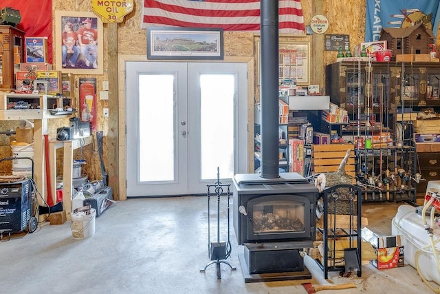 interior space featuring french doors