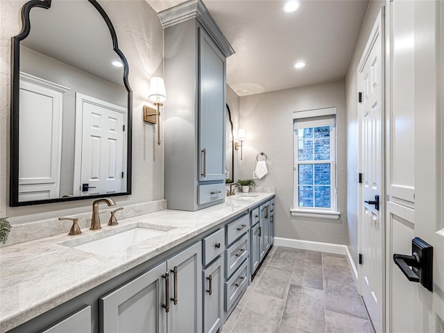 bathroom with vanity