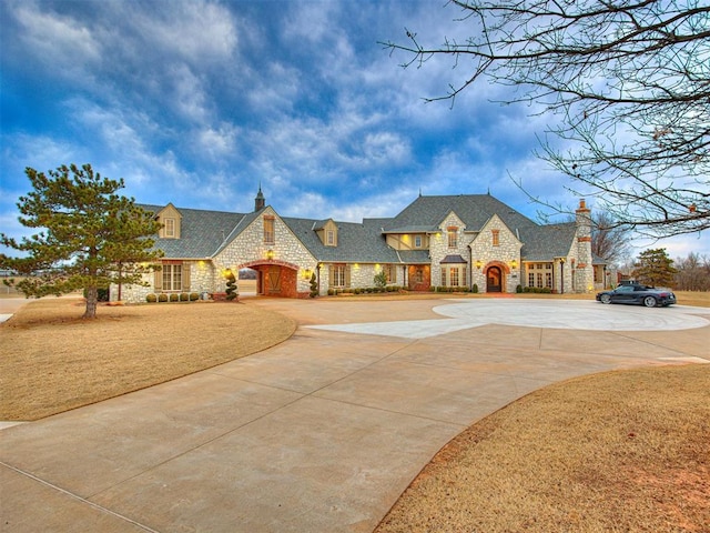 view of french country style house