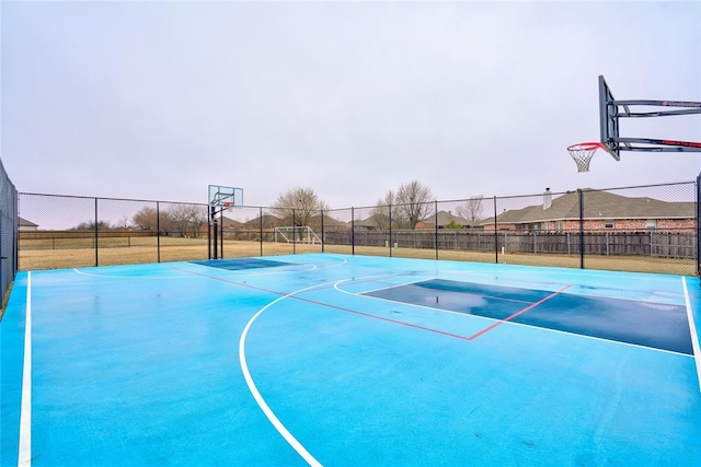 view of basketball court