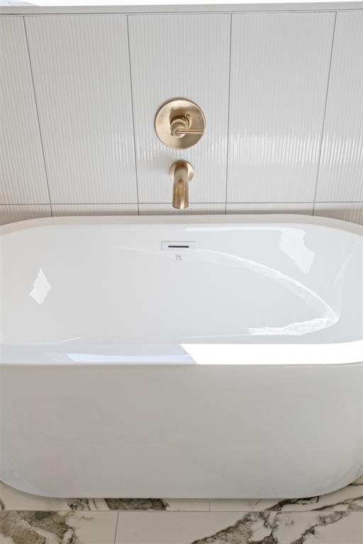 interior details with a tub