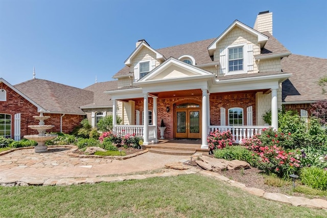 view of front of house with a porch