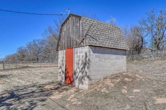 view of outbuilding