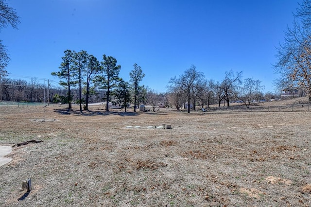 view of yard featuring a rural view