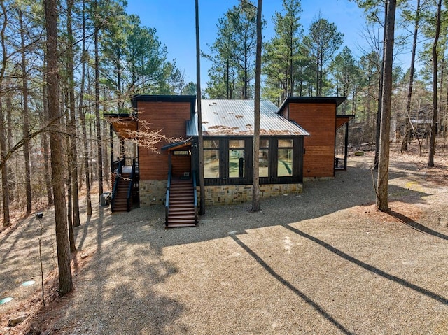 view of rear view of property