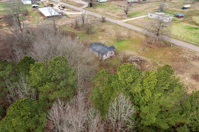 drone / aerial view featuring a rural view