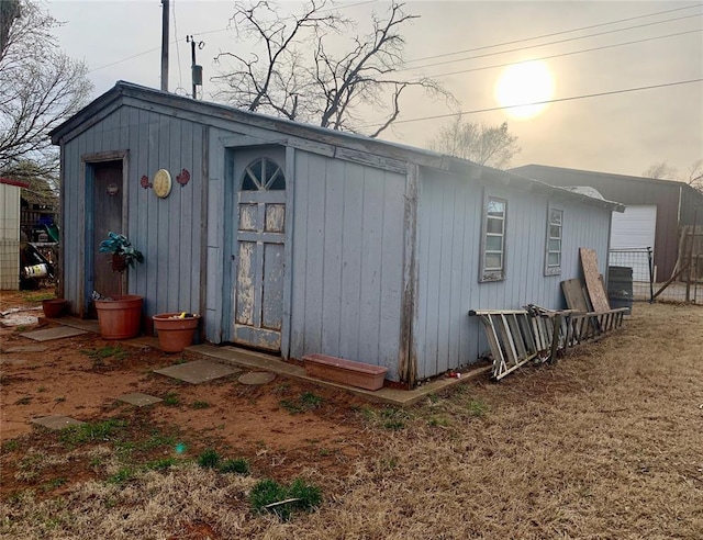 view of outbuilding