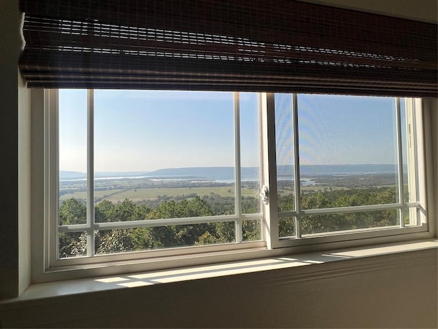 room details with a mountain view