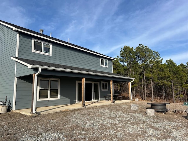 rear view of house with a patio area