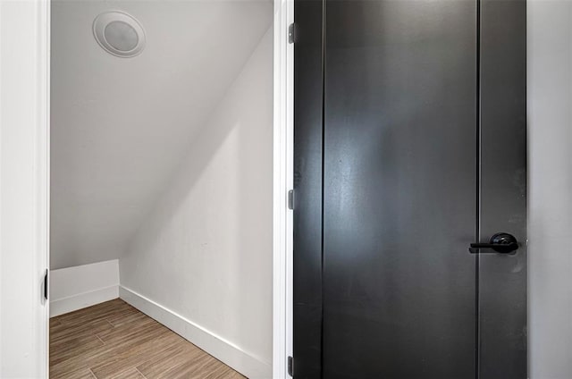 interior space featuring hardwood / wood-style flooring