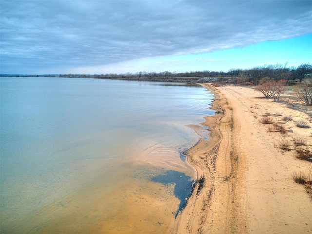 property view of water with a view of the beach