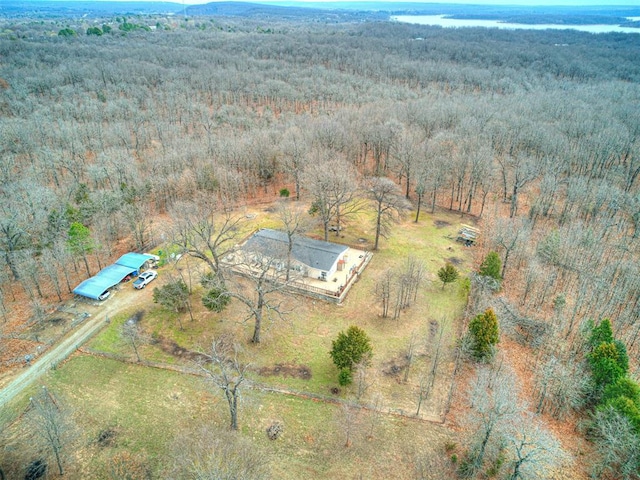 bird's eye view featuring a rural view