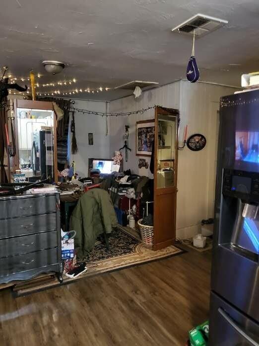 misc room with hardwood / wood-style floors