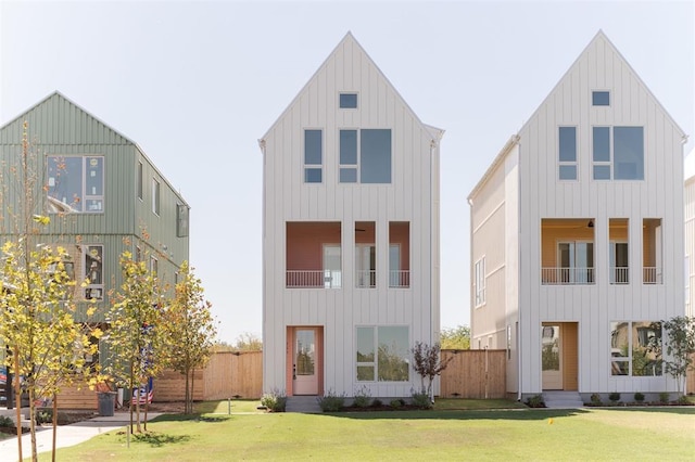 exterior space with a front yard