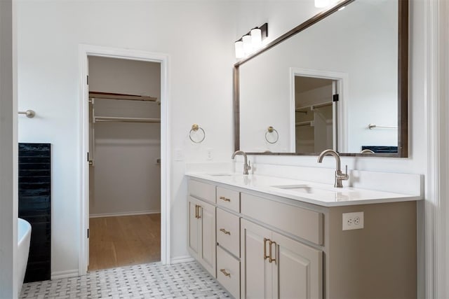 bathroom featuring vanity