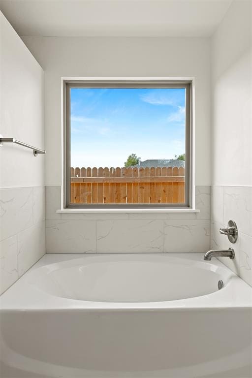 bathroom with a bathtub