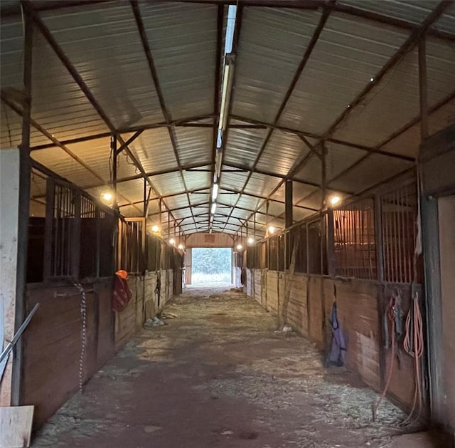 view of horse barn