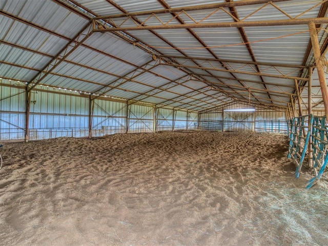 view of horse barn