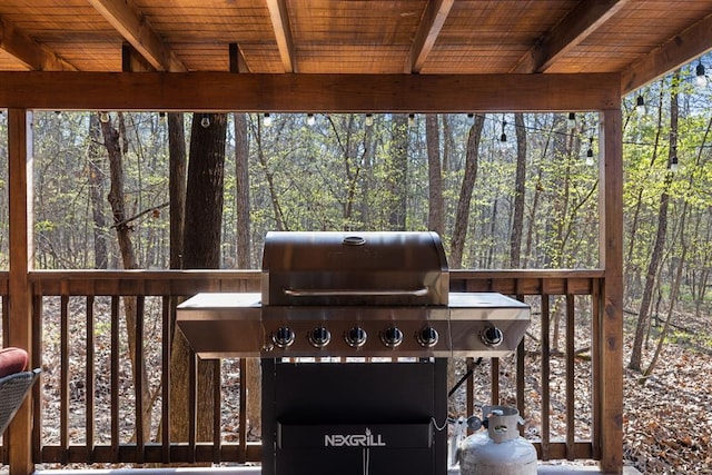 deck with grilling area