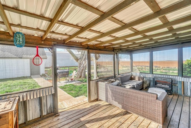 view of sunroom / solarium