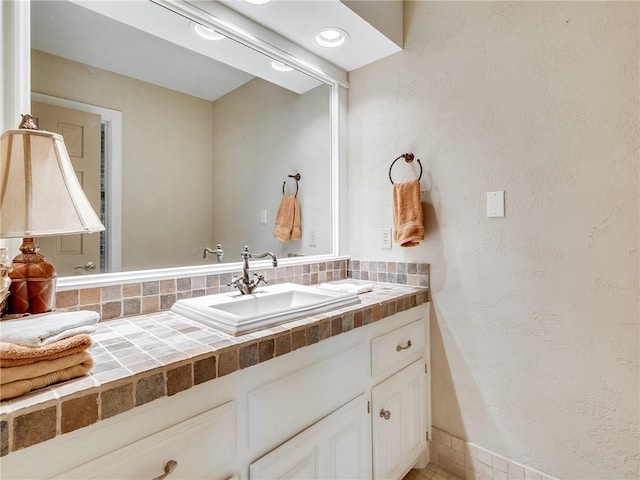 bathroom featuring vanity