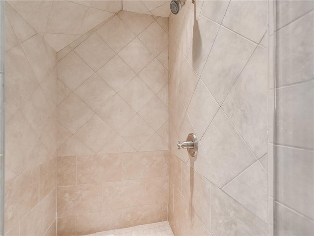 room details featuring tiled shower