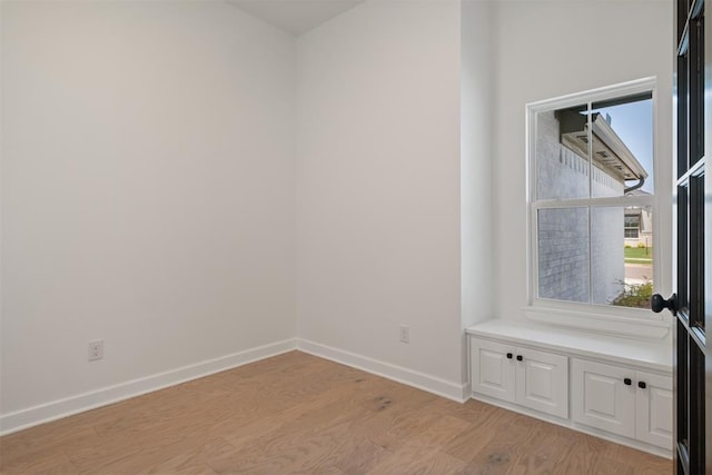 interior space with light wood-type flooring