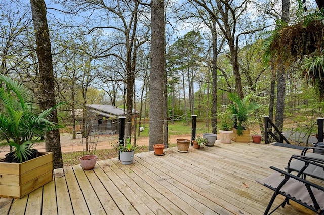 view of wooden terrace