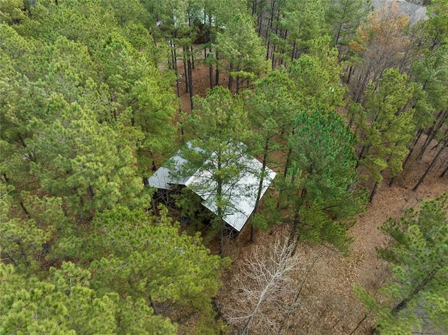 44 Blue Ivey Cir, Broken Bow, OK 74728 - drone / aerial view of a heavily wooded area
