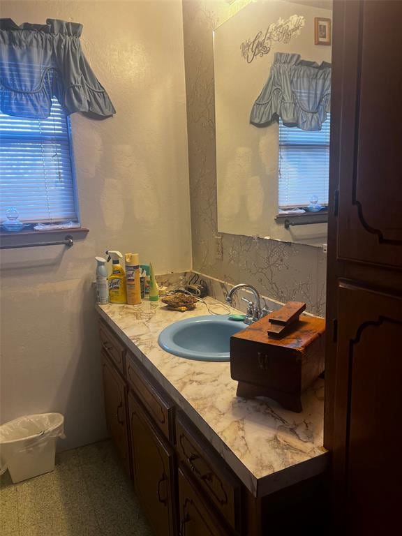 bathroom featuring vanity