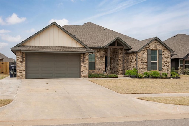 craftsman-style home featuring a garage