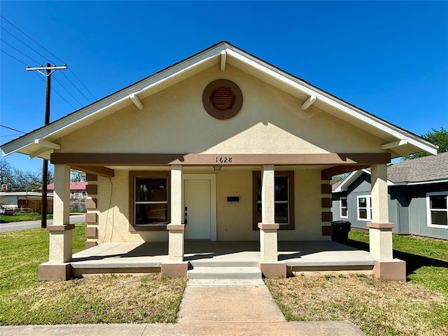 view of front of house with a porch