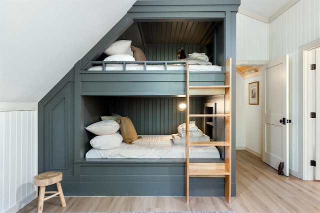 bedroom featuring light wood-type flooring