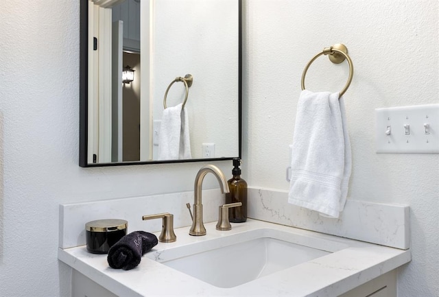 bathroom featuring vanity