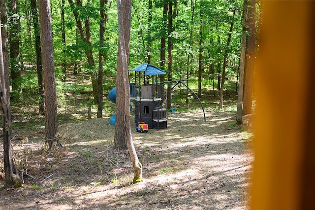 view of yard featuring a playground