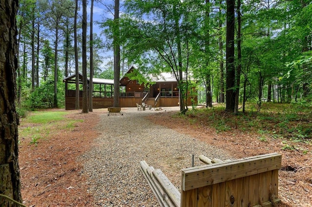 152 Ita Hina Trl, Broken Bow, OK 74728 - view of yard with stairs