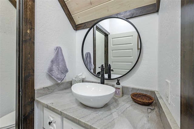 bathroom featuring vanity