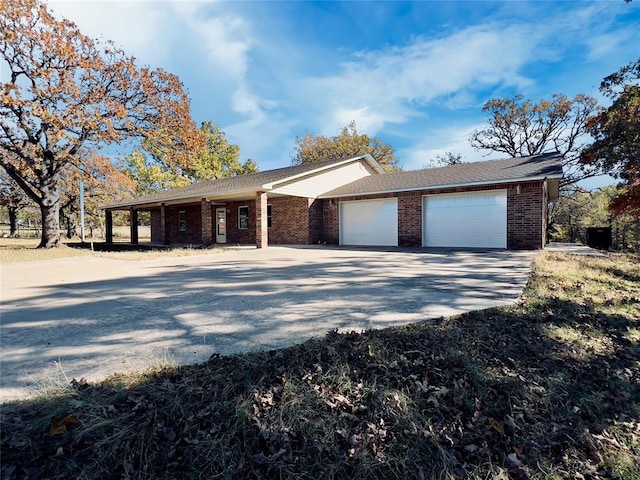 ranch-style house with a garage