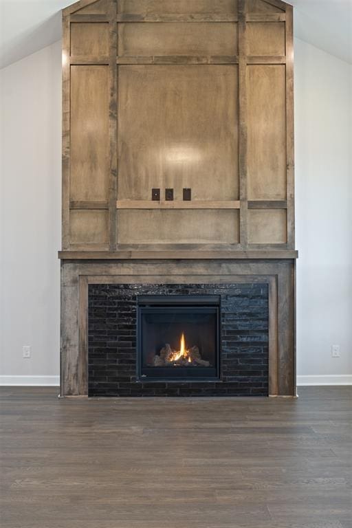 13268 Sawtooth Oak Rd, Choctaw, OK 73020 - detailed view of wood finished floors and a fireplace