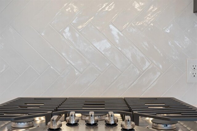 interior details with stainless steel gas stovetop