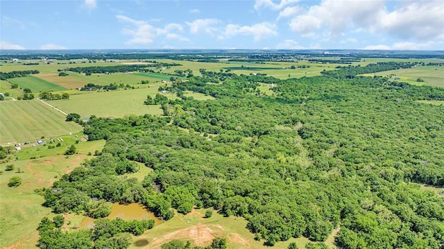 bird's eye view featuring a rural view