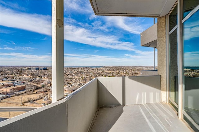 view of balcony