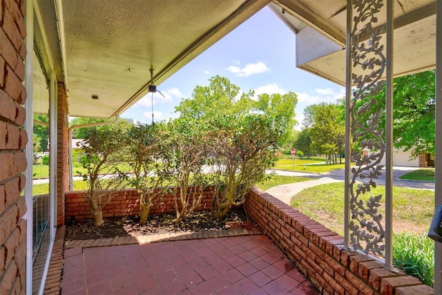 view of patio / terrace with a porch