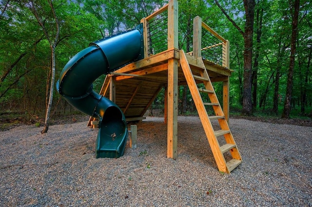 view of jungle gym