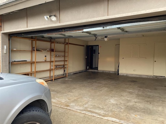 garage with separate washer and dryer