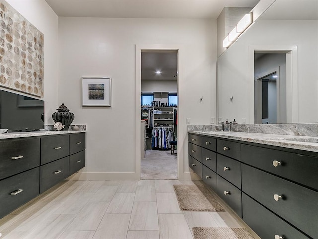 bathroom with vanity