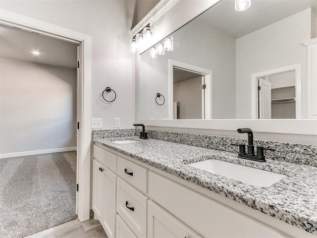 bathroom with vanity