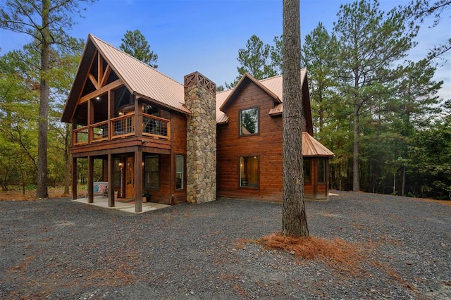 view of front of house featuring a patio area