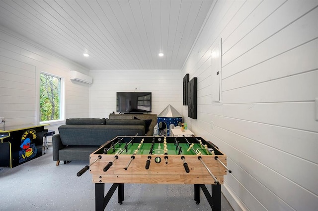 45 Pecan Trace Trl, Broken Bow, OK 74728 - game room with a wall mounted AC
