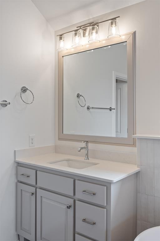 bathroom featuring vanity